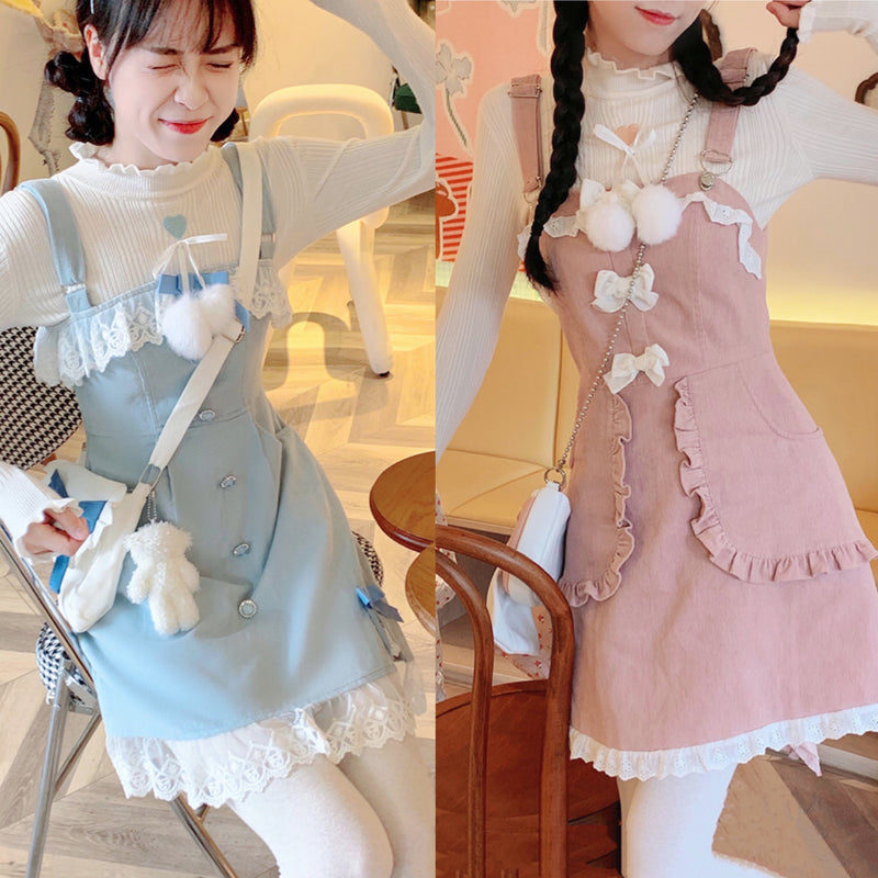 Sweet suspender dress PL51959