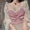 Pink velvet camisole PL51963