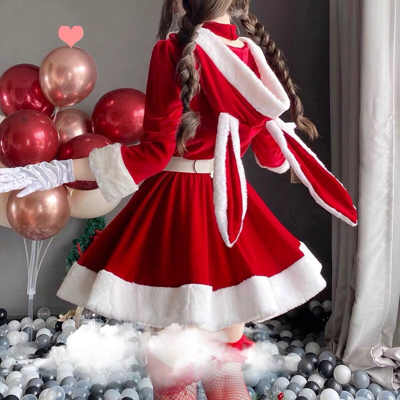 Christmas Bunny Girl Set (4 piece set) PL018