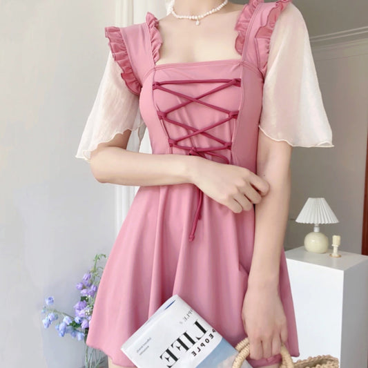 Pink swimming dress PL51880