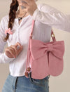 Pink bow casual shoulder bag PL51882