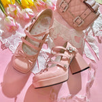 Sweet bow high heels PL51927