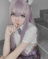 Harajuku Purple Long Straight Wig PL51311