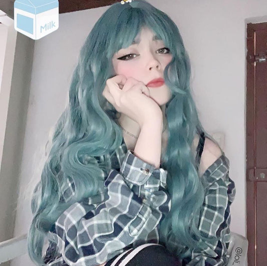 Blue lolita wig   PL50255