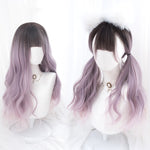 Gradient long curly wig PL52142