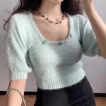 Retro plush sweater PL52154