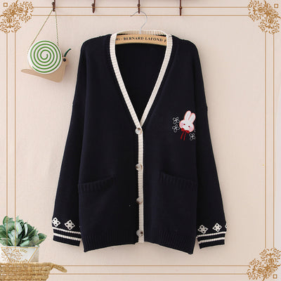 V-neck cardigan sweater PL20867