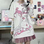 Harajuku cartoon print top PL51536