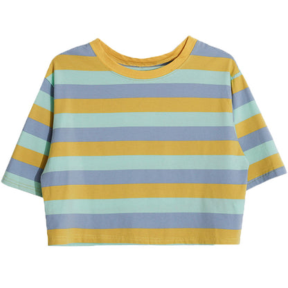Striped short-sleeved T-shirt  PL20426