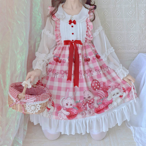 Strawberry Bear Sling Dress PL50969