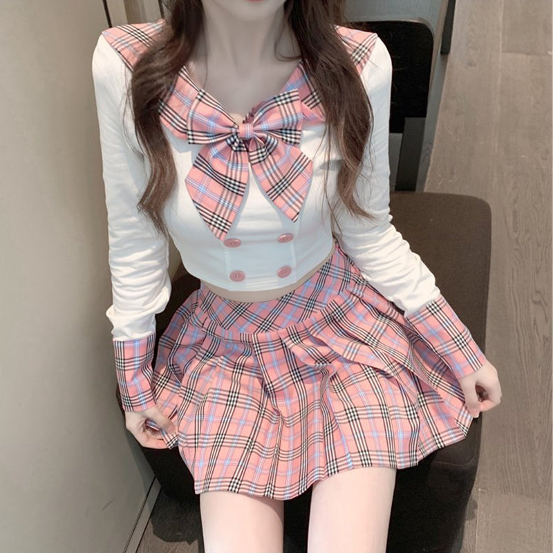 Fashion two-piece jacket + short skirt PL51181