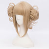 College wind milk golden wig PL10116