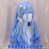 Blue-white fairy wig PL10233