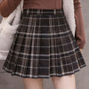 Woolen plaid pleated skirt PL52151