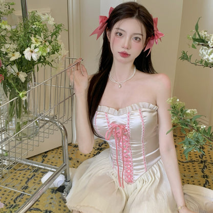 Lolita chiffon strapless dress  PL52676