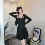 Knit cardigan dress PL20691