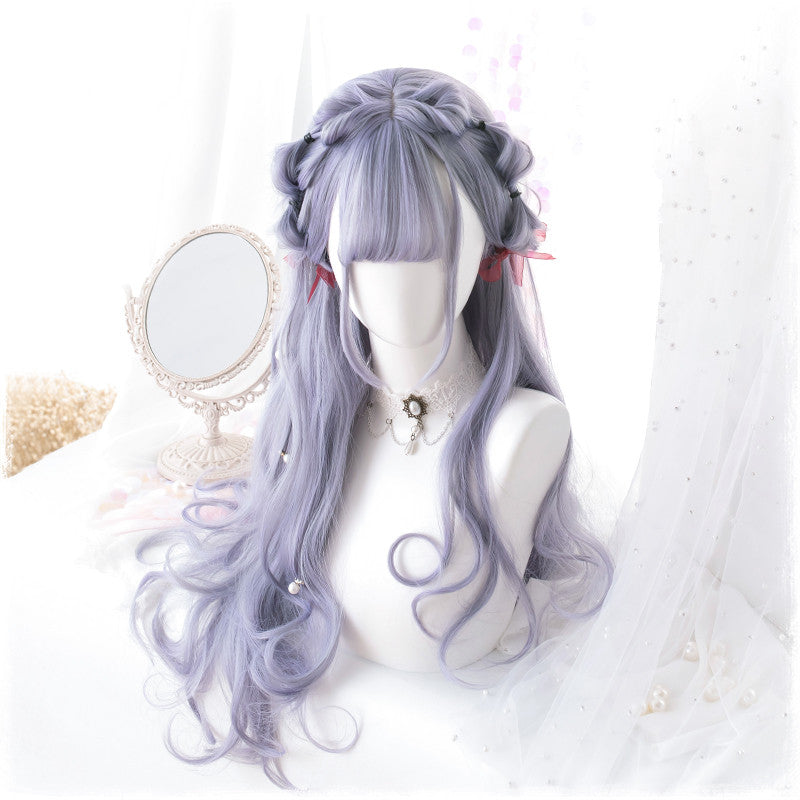 Lolita purple gray wig PL20262