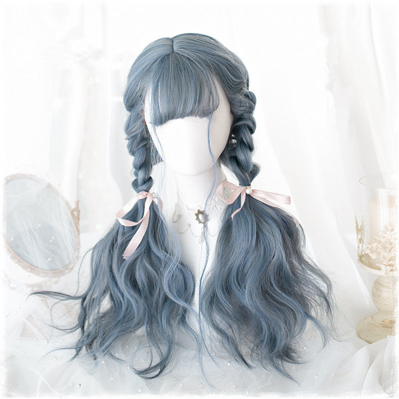 Lolita gray-blue wig PL20258