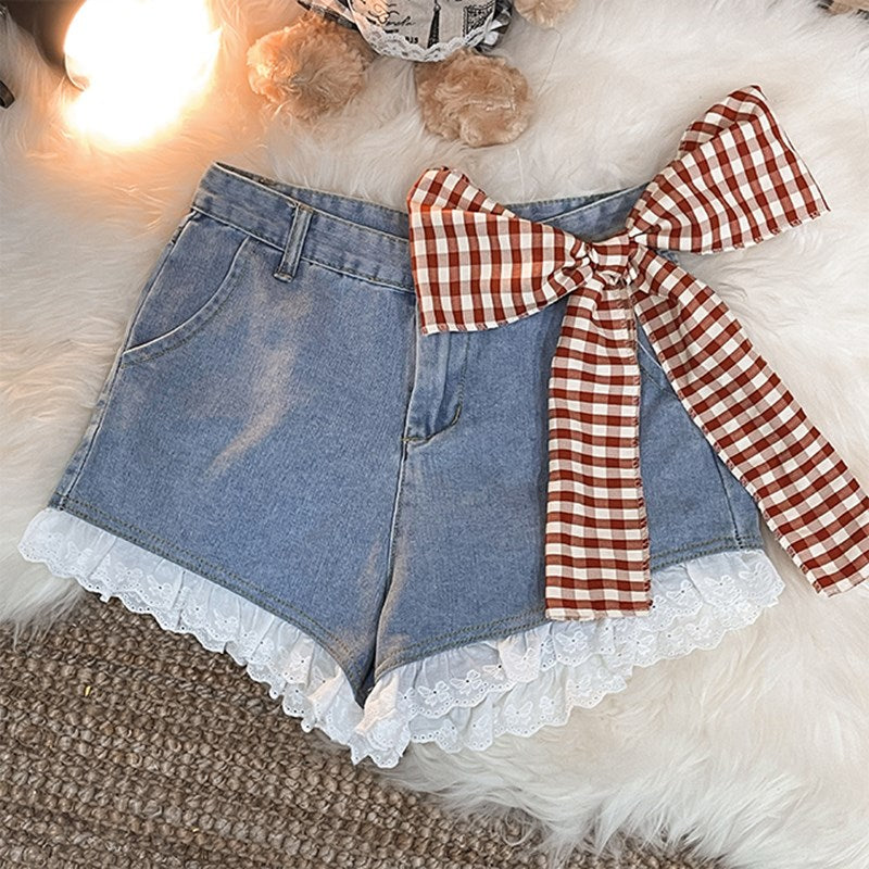 Cute bow jeans PL51344