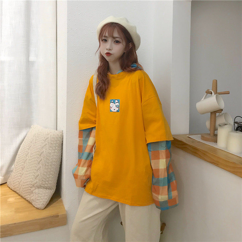 Fake two-piece hoodie PL21027