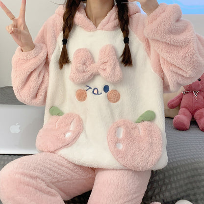 Pink plush pajamas  PL52810