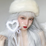 Lolita White Long Curly Hair Wig PL52044