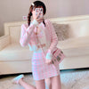 Pink Plaid Knit Set  PL52842