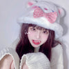 Lovely bow plush hat PL51879