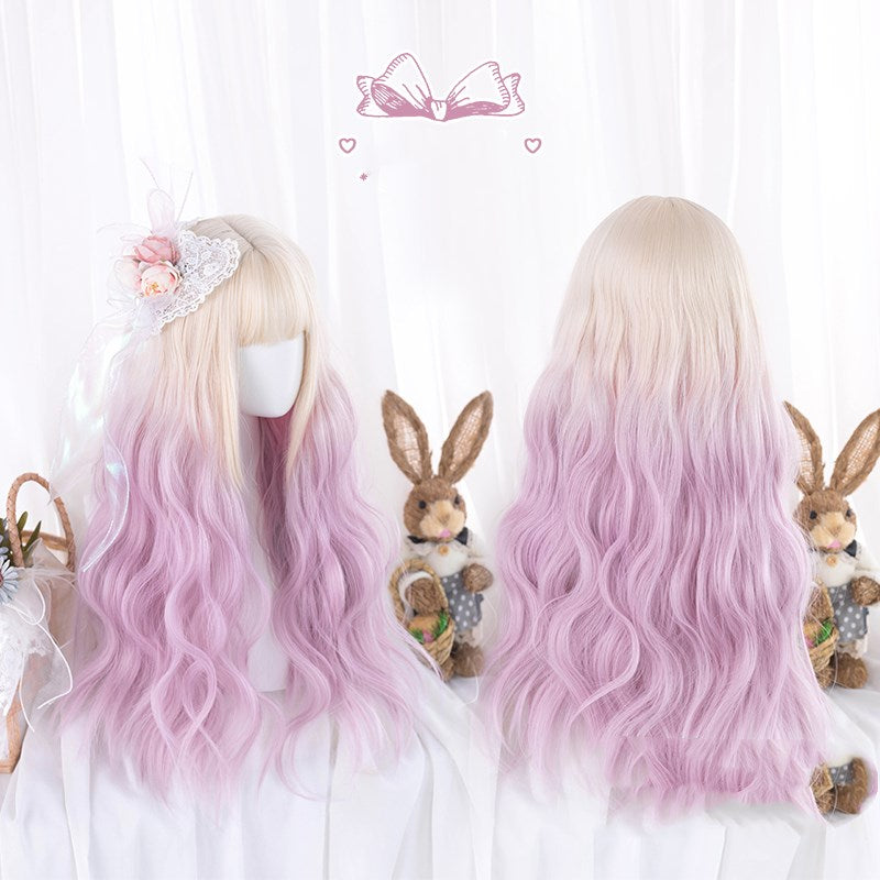 Lolita gradient color long curly wig PL51885