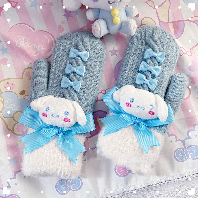 Cute cartoon bow gloves PL51437