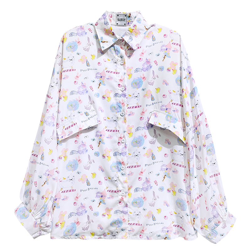 Cute rabbit shirt PL50363