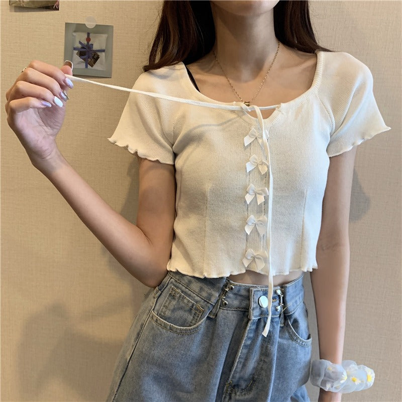 cute cropped T-shirt  P1060