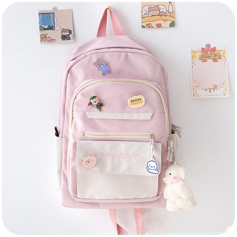 Lovely large-capacity school bag PL51116