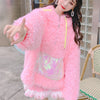 Cute plush coat PL50965