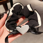 Bow knot peach heart hair rope  PL52302