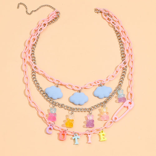 Colorful and Cute Letter Necklace PL51377