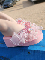 Pink Bow Slippers  PL52432