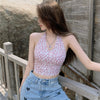 Ulzzang All-match Halter Top PL51576