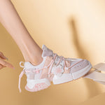 pink casual sneakers PL52527