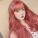 Orange red noodle roll wig  PL20658