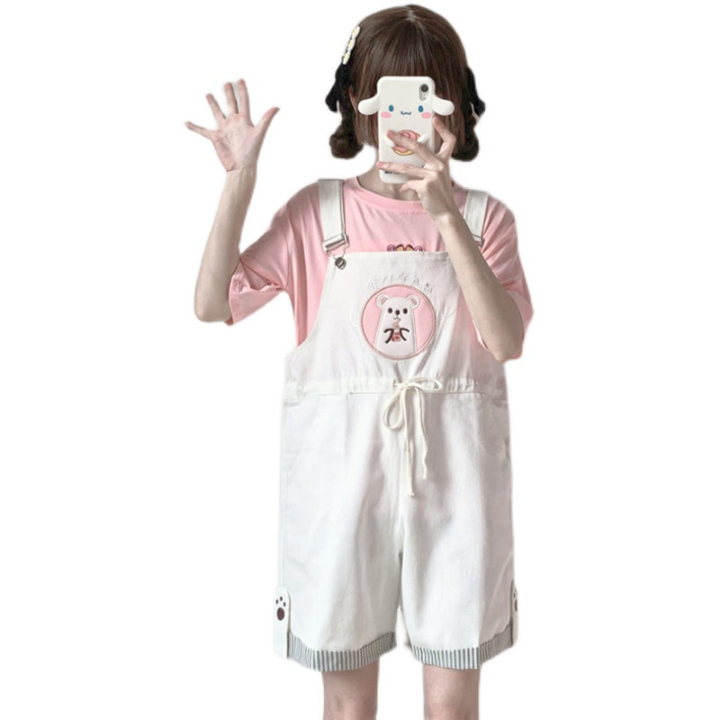 Cute bear overalls PL51486