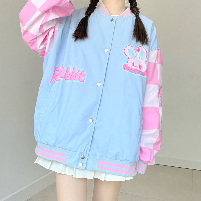 Cute rabbit print jacket PL52003