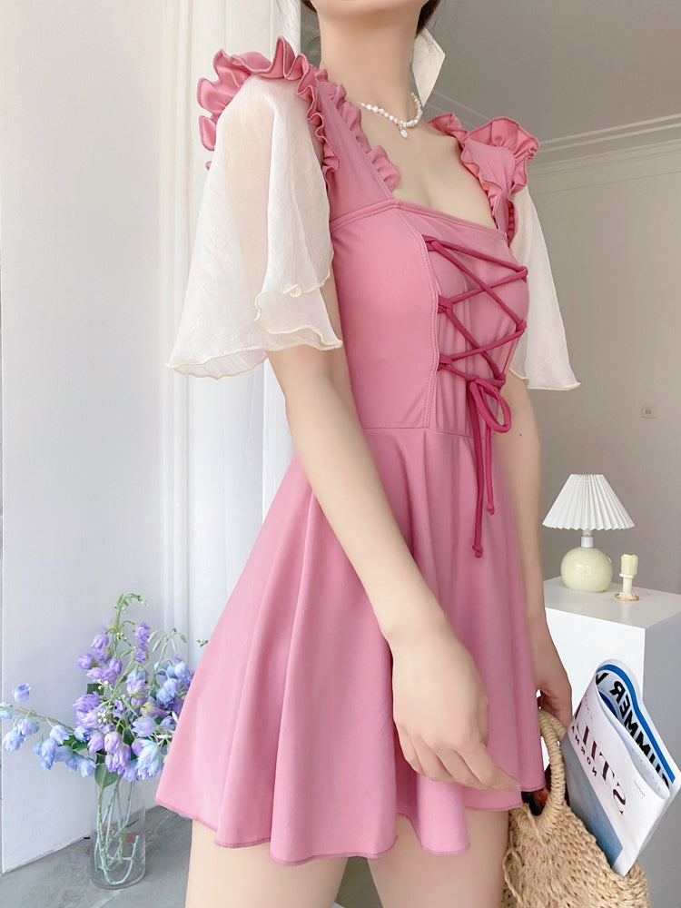 Pink swimming dress PL51880