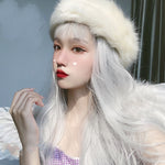 Lolita White Long Curly Hair Wig PL52044