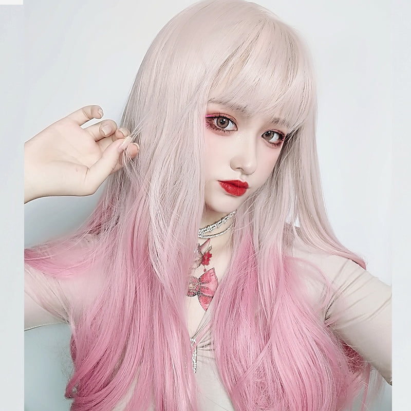 Pink gradient wig PL50451