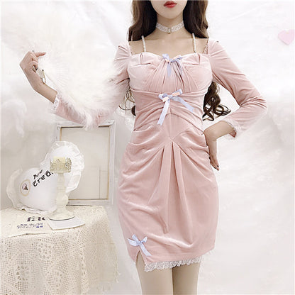 Chic pink dress PL50946