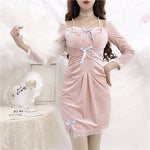 Chic pink dress PL50946