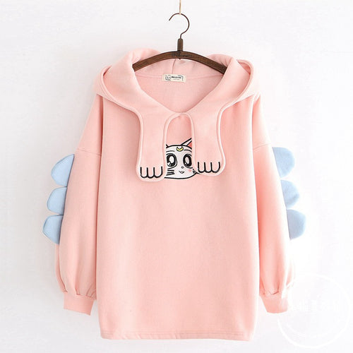 Cute cat embroidery Sweatshirt PL50692