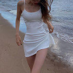 White Slip Dress  PL52617