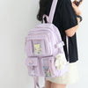 Cute Bear Pendant Backpack PL51280